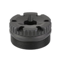 Dead Air Armament Front Cap, Fits Mojave 9 and P-series PYRO 2.0, 9MM, Black
