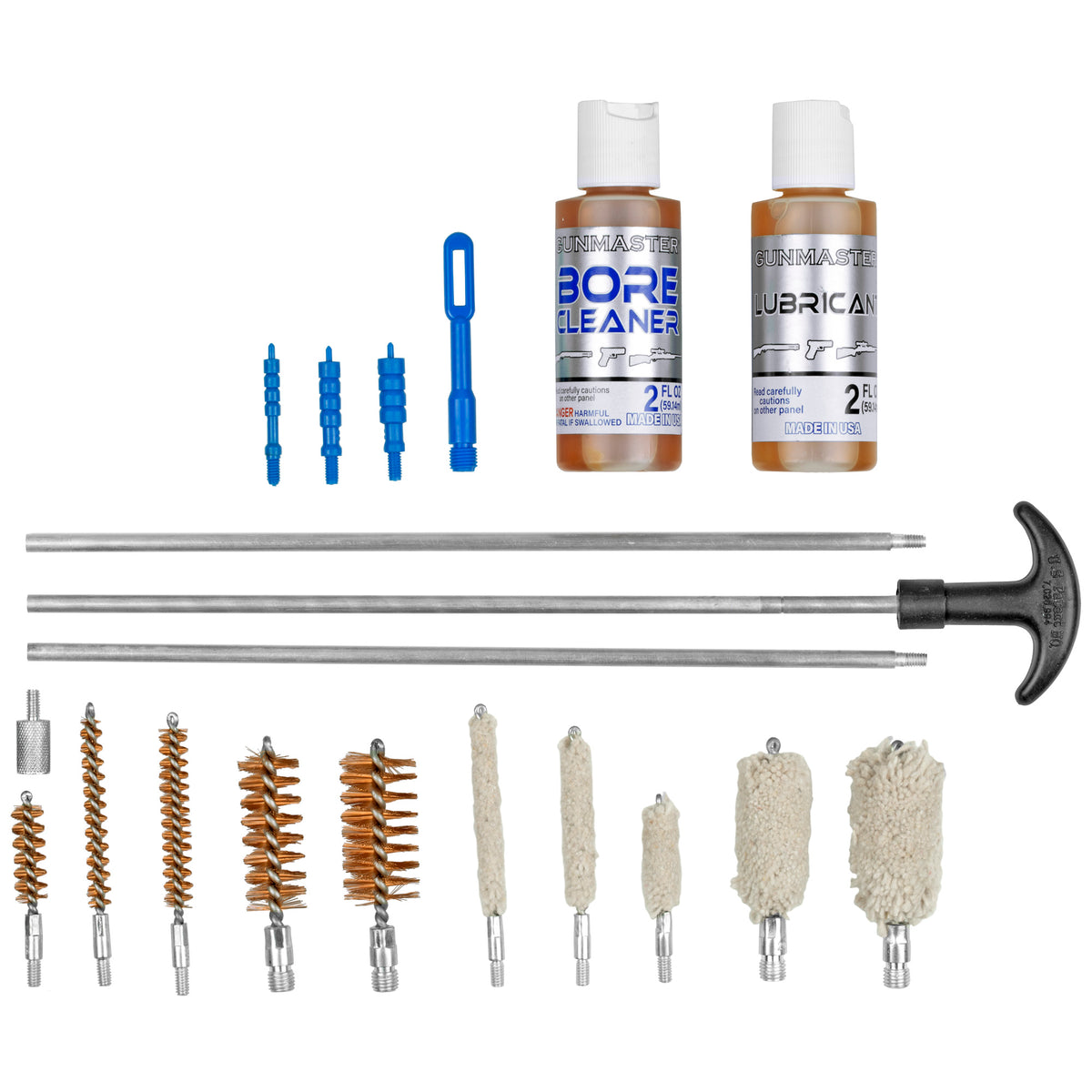 DAC Gunmaster Universal Cleaning Kit, 19 Pieces, Includes 20oz Oil and Solvent
