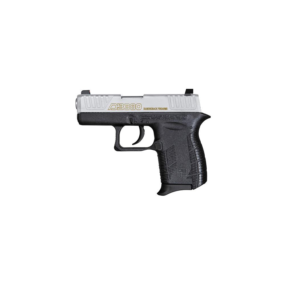DB380 GEN IV .380 ACP DIAMONDBACK 6 RD W/ SS BARREL W/ NICKEL SLIDE BLACK