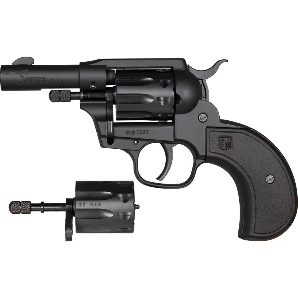 DB SIDEKICK BIRDSHEAD 22LR/WMR 3'' BARREL 9RD REVOLVER SA/DA BLACK