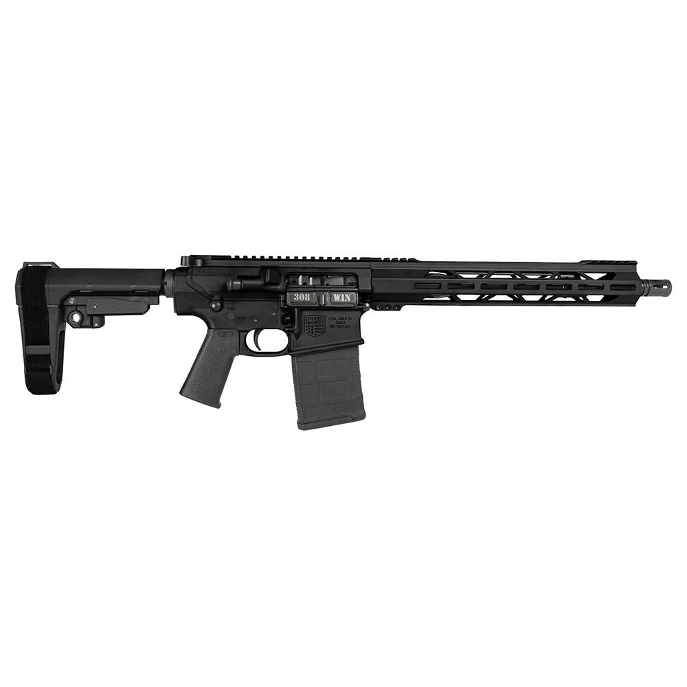 DB10 .308 13.5'' SS DIAMONDBACK, W/13'' M-LOK RAIL BLK SBA3 Brace 20rd