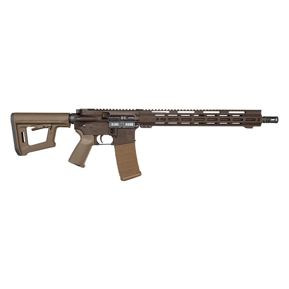 DB15 5.56 16'', W/ 15'' M-LOK RAIL Brown FDE Furniture 30RD