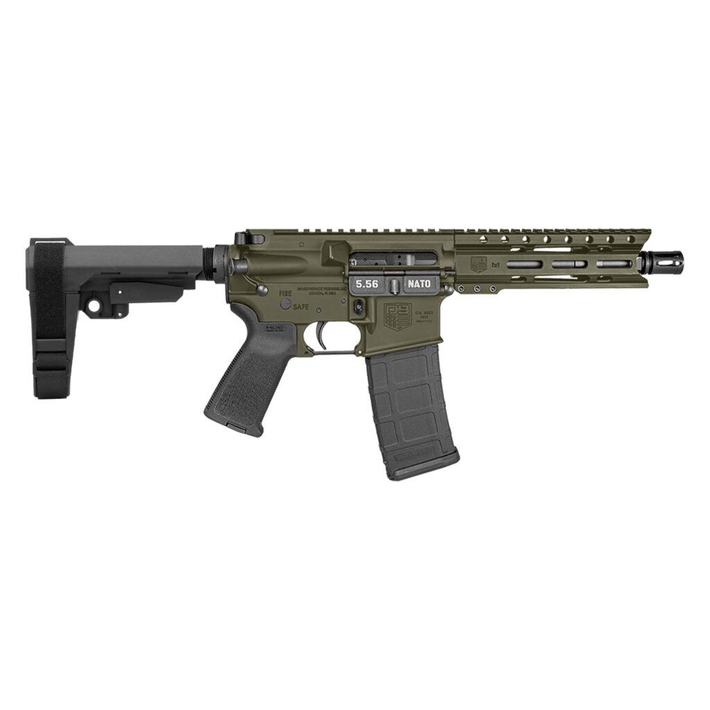 DIAMONDBACK DB15 5.56 7, 6 M-LOK RAIL, OD GREEN,  SBA3 BRACE, 30RD MAG