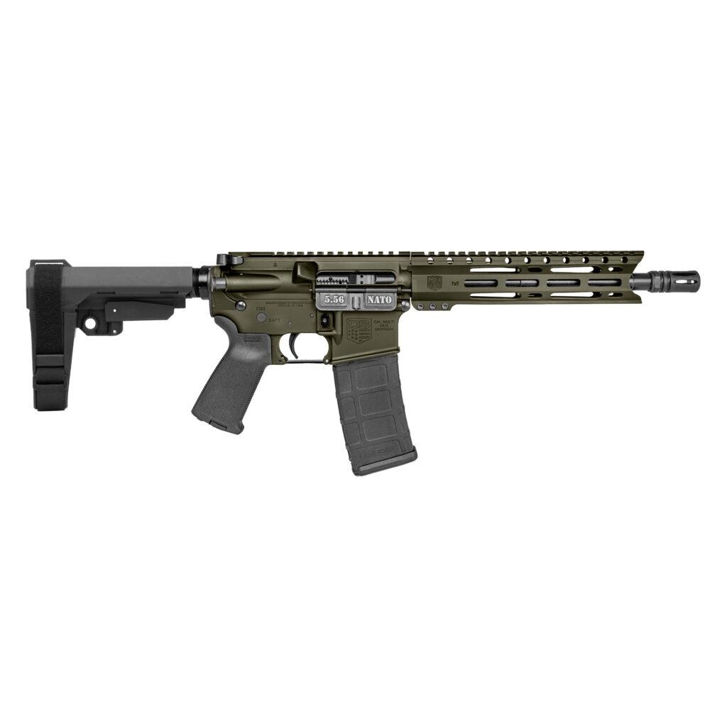 DIAMONDBACK DB15 5.56 10, 9 M-LOK RAIL, OD GREEN, SBA3 BRACE, 30RD MAG