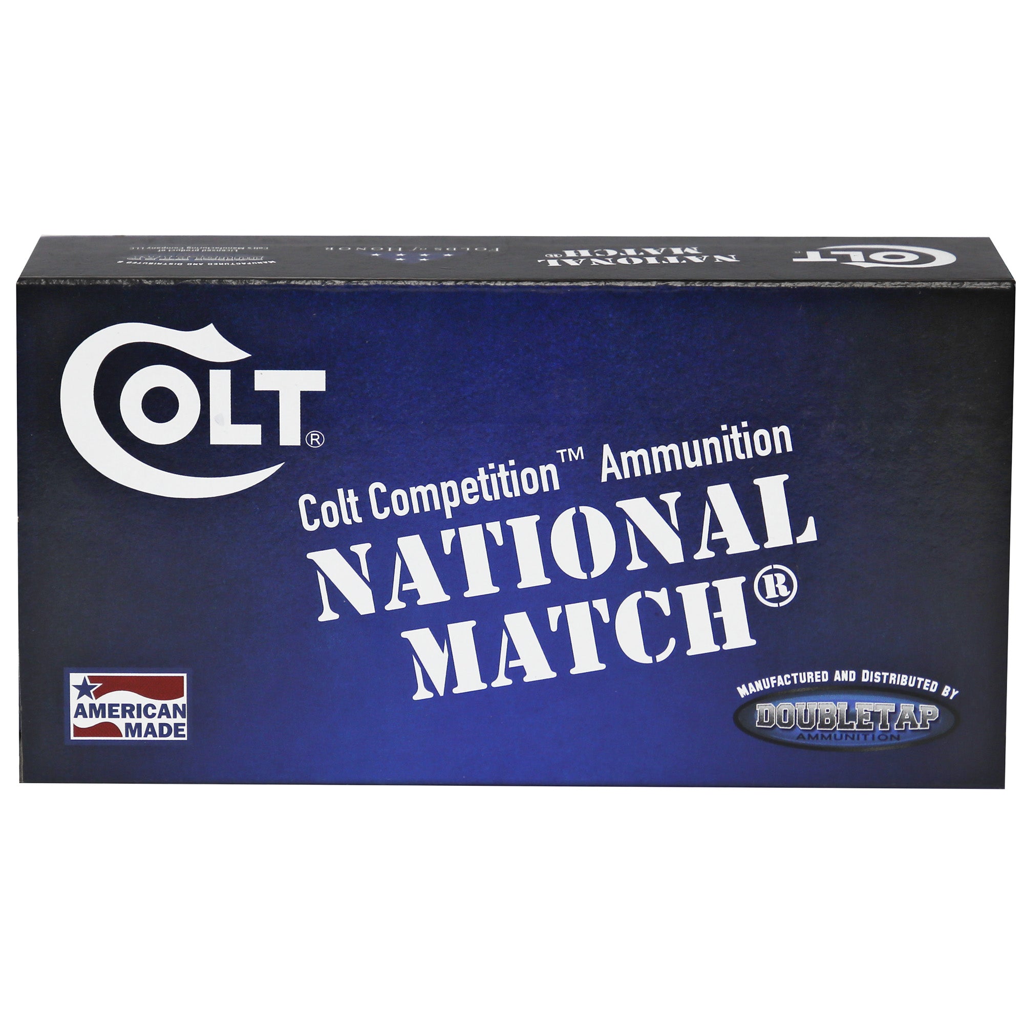 DoubleTap Ammunition Colt National Match, 45 ACP, 230Gr, Full Metal Jacket, 50 Round Box