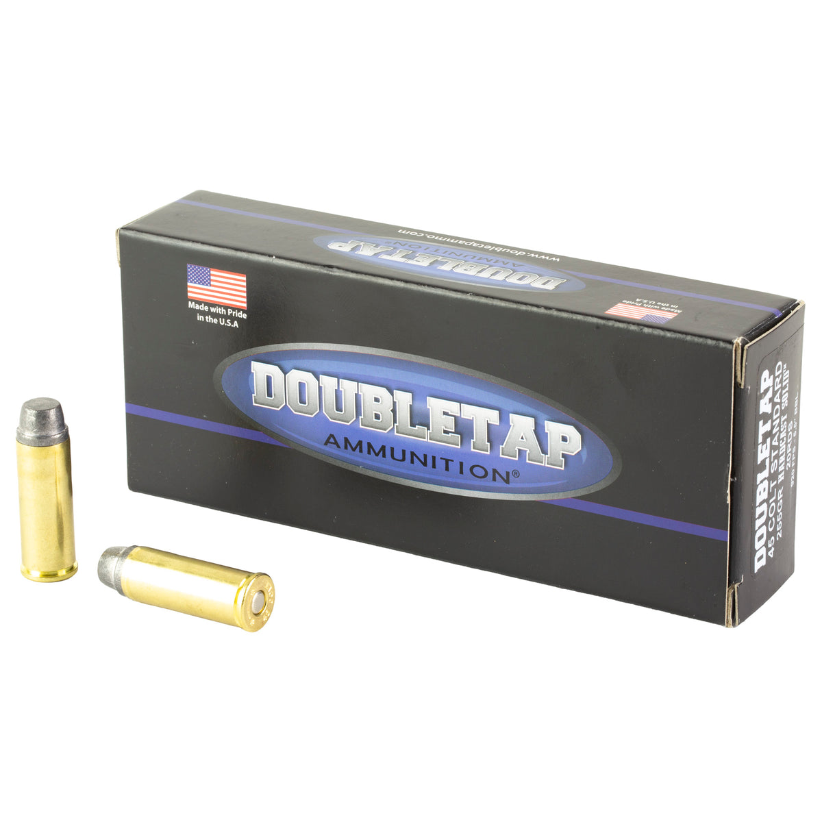 DoubleTap Ammunition Hardcast Solid, 45 Colt, 255 Grain, Semi Wadcutter Hardcast