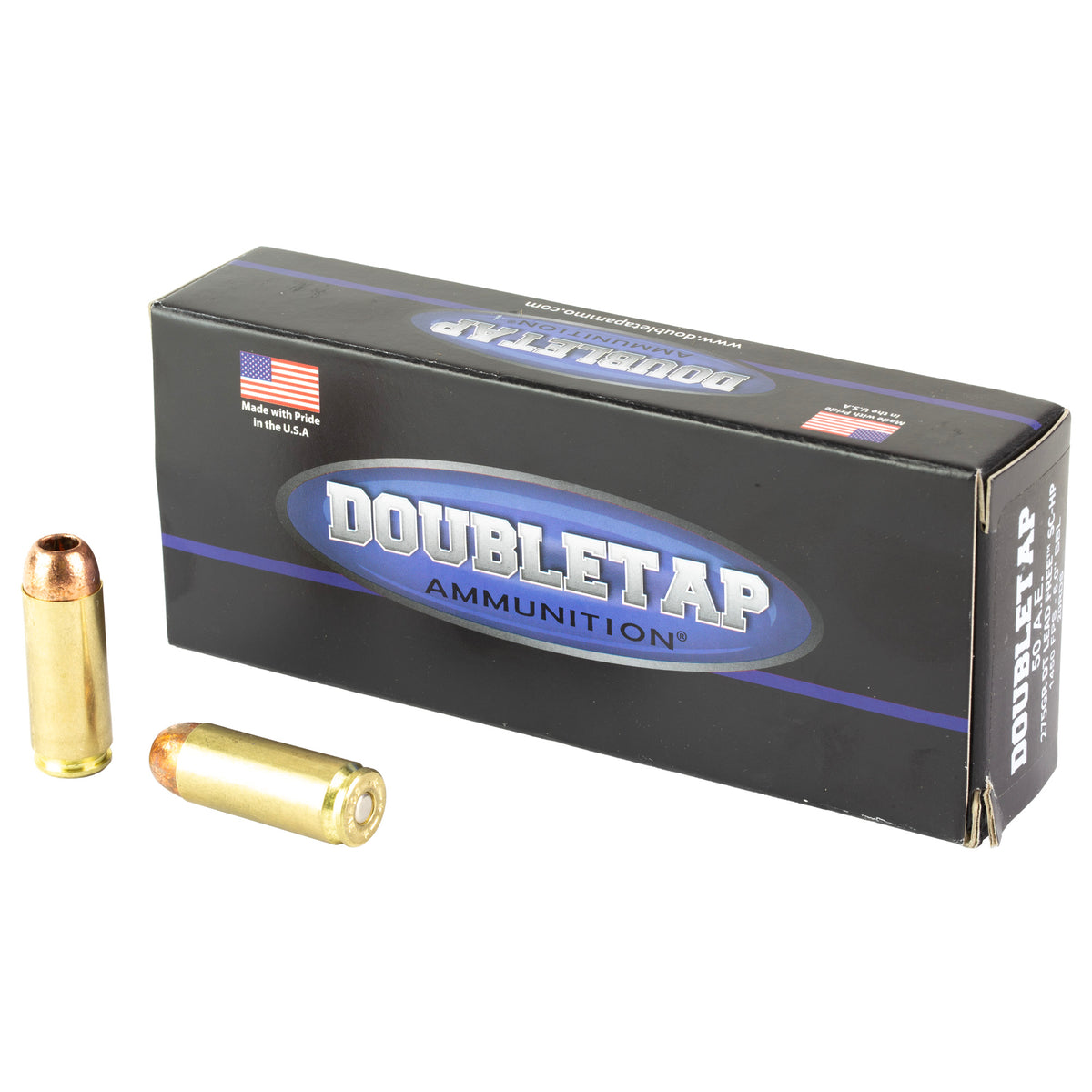 DoubleTap Ammunition Lead Free, 50 Action Express, 275 Grain, Solid Copper Hollow Point