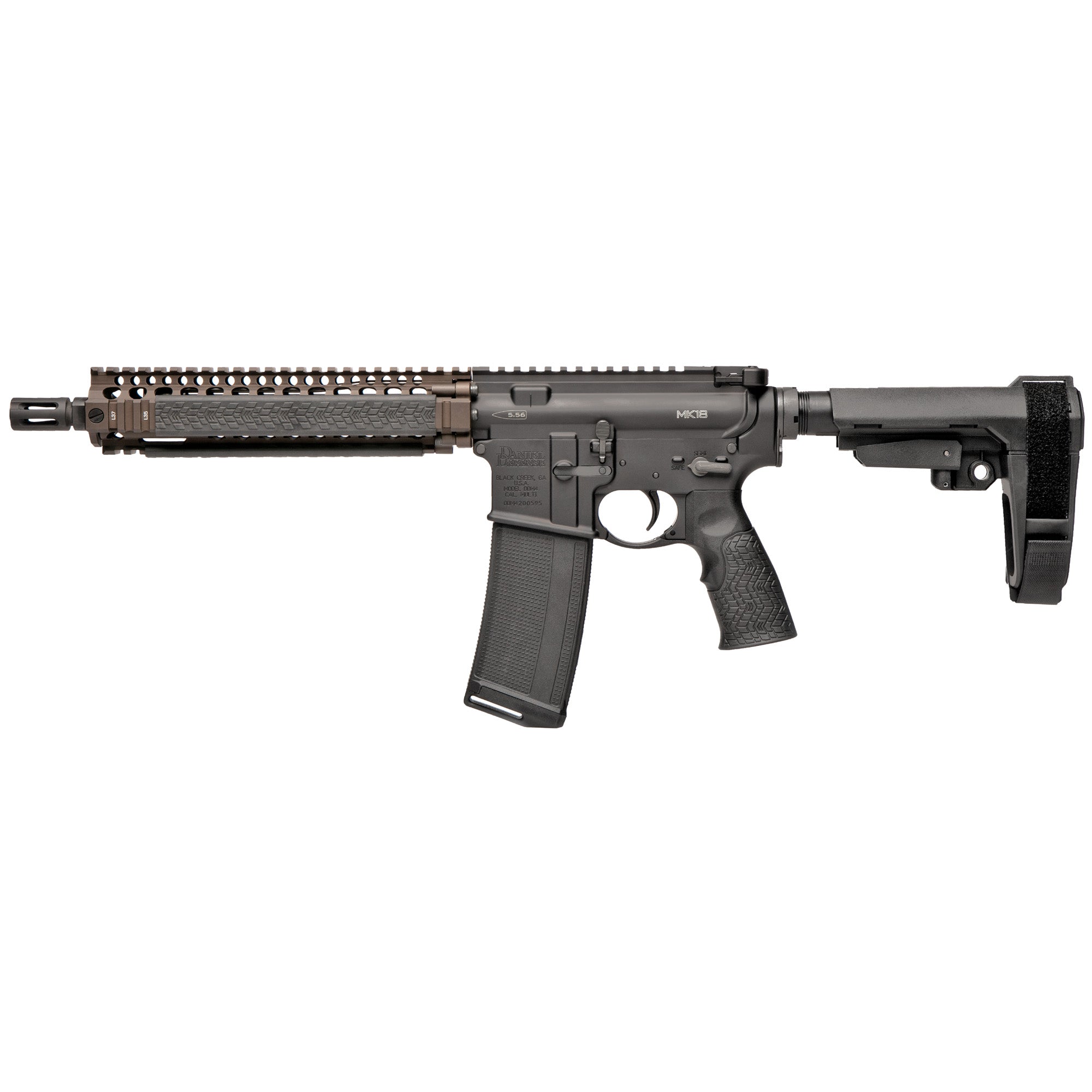 Daniel Defense MK18, Semi-automatic, AR Pistol, 5.56 NATO, 10.3" Cold Hammer Forged Barrel
