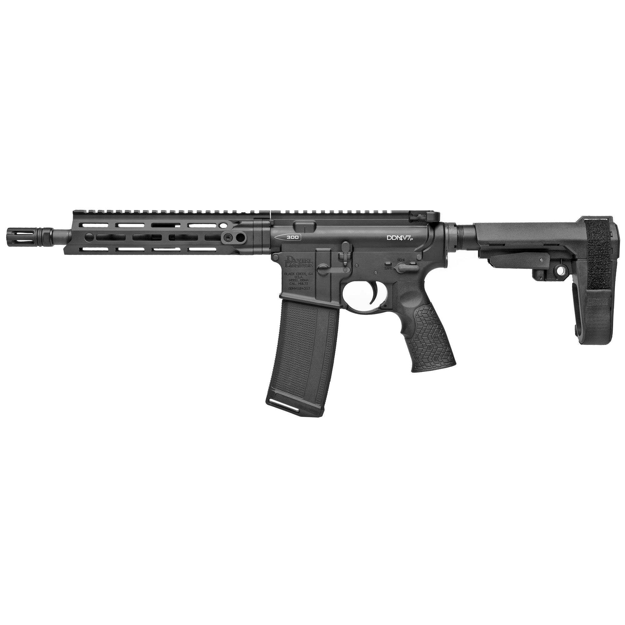 Daniel Defense DDM4 V7P, Semi-automatic, AR Pistol, 300 Blackout