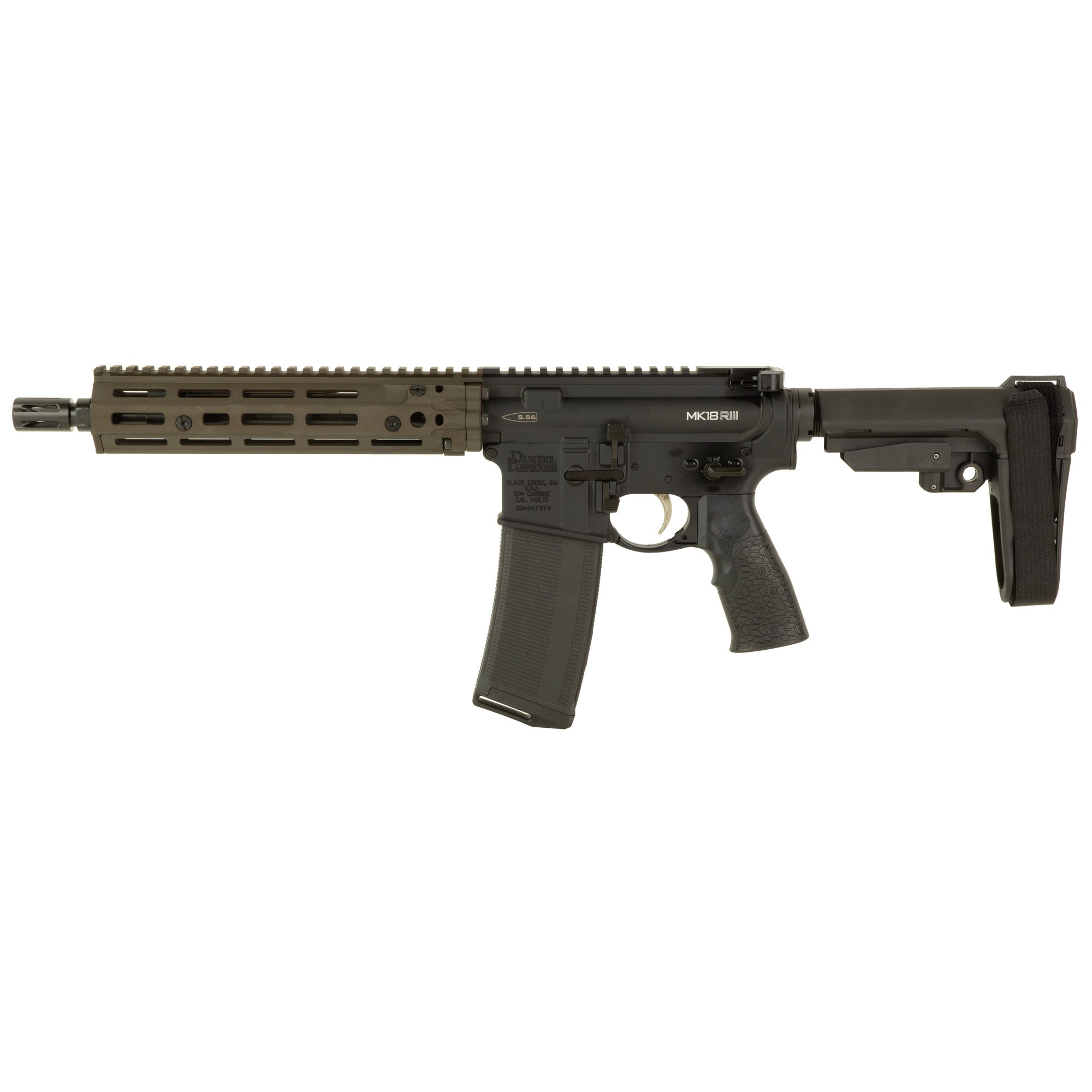 Daniel Defense DD4 MK18, Semi-automatic, AR Pistol, 5.56 NATO