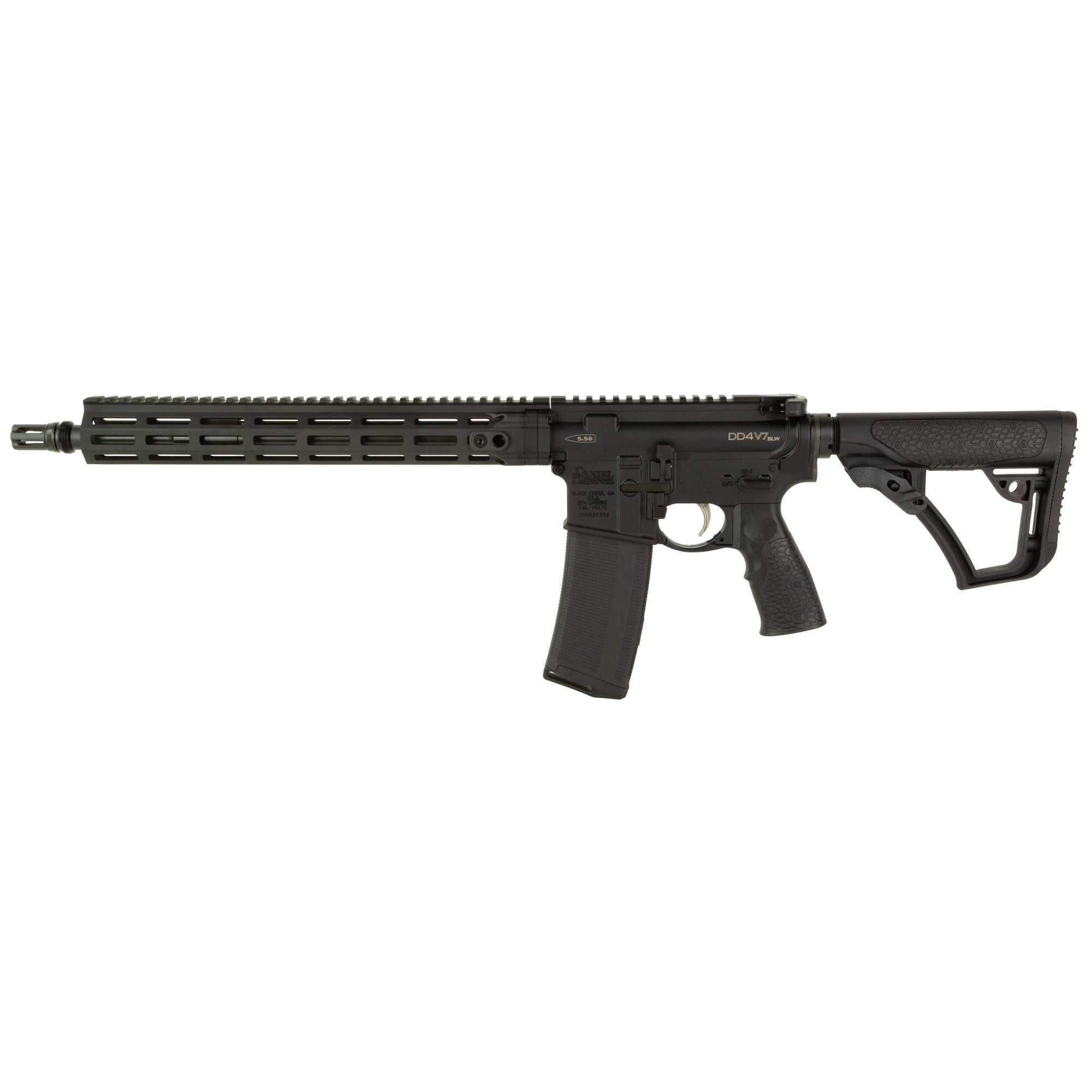 Daniel Defense DD4 V7 SLW, Semi-automatic, AR, 5.56 NATO, 14.5" Pinned Barrel (16" OAL)