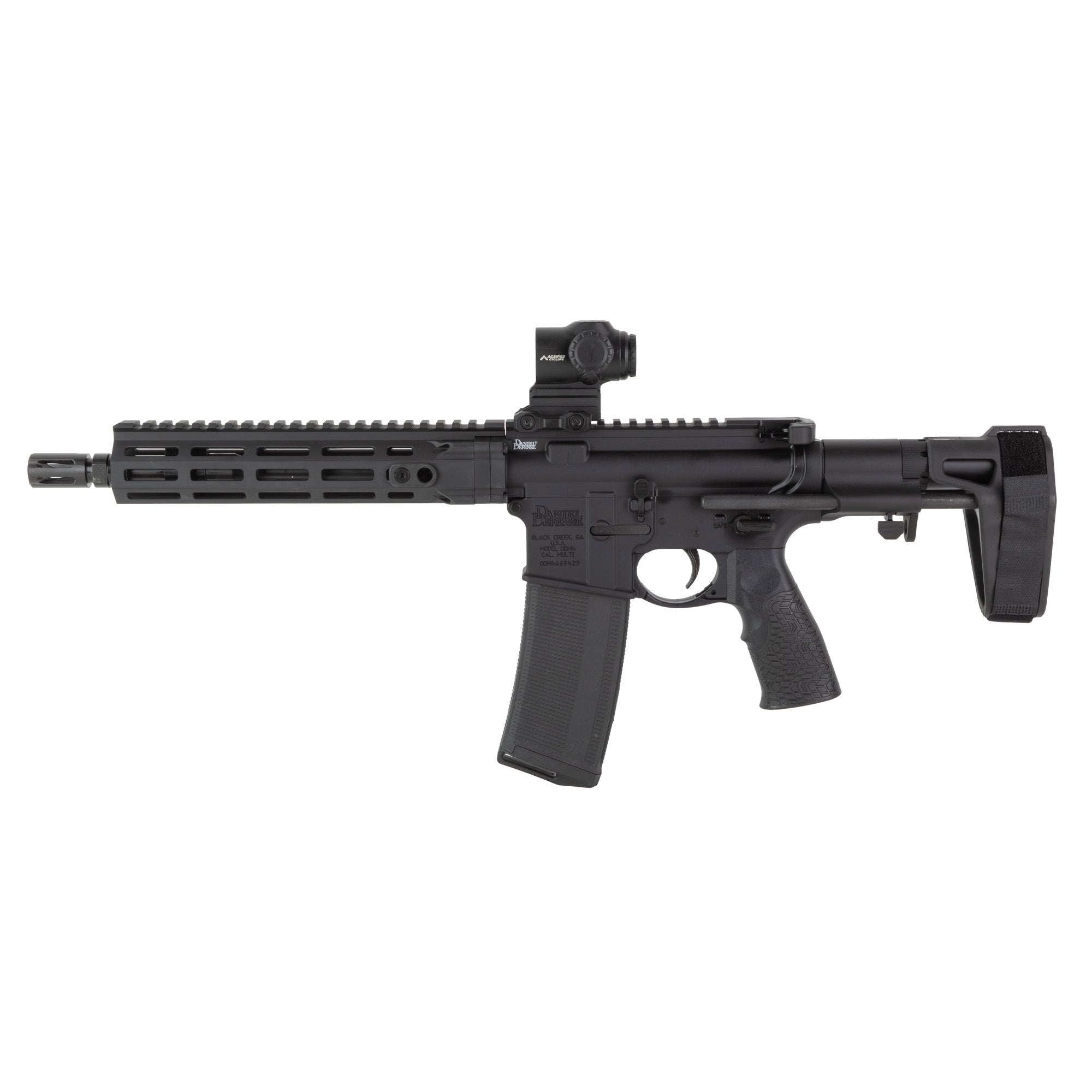 Daniel Defense DDM4, Semi-automatic, AR Pistol, 5.56 NATO, 10.3" Cold Hammer Forged Barrel