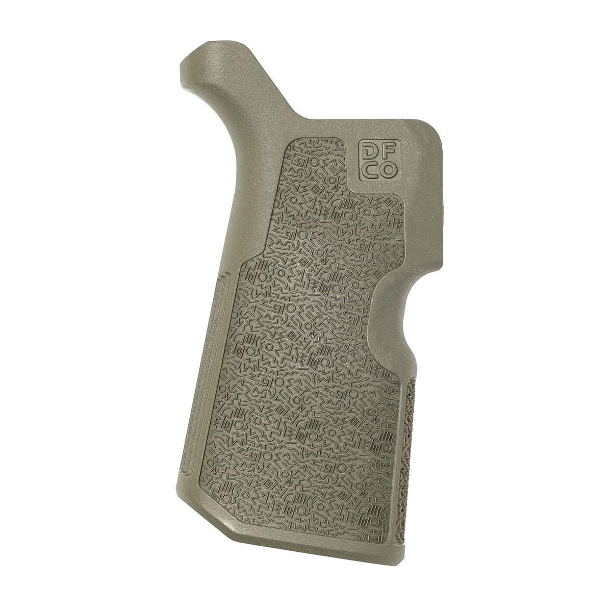 Die Free Co Kung Fu Grip, Fits AR-15/AR-10, Olive Drab Green