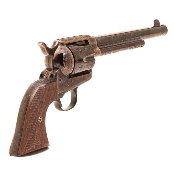 SAA Case Colored 45LC Revolver 7 1/2in 2 piece grip