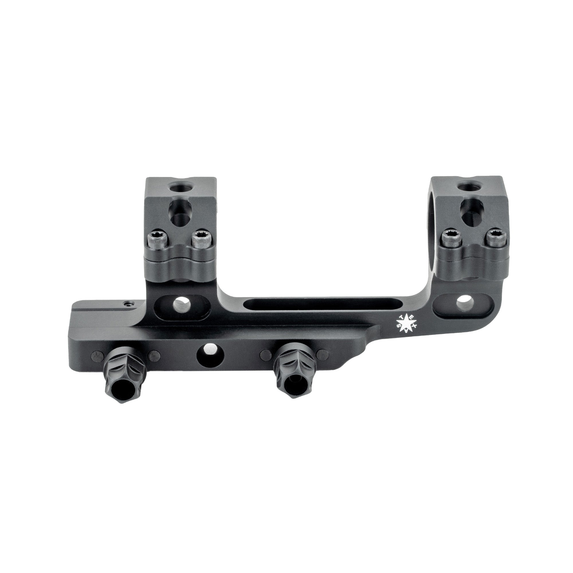 DLOC Precision Cantilever Scope Mount, 30mm, 1.63" Height, Hardcoat Anodized Finish, Black