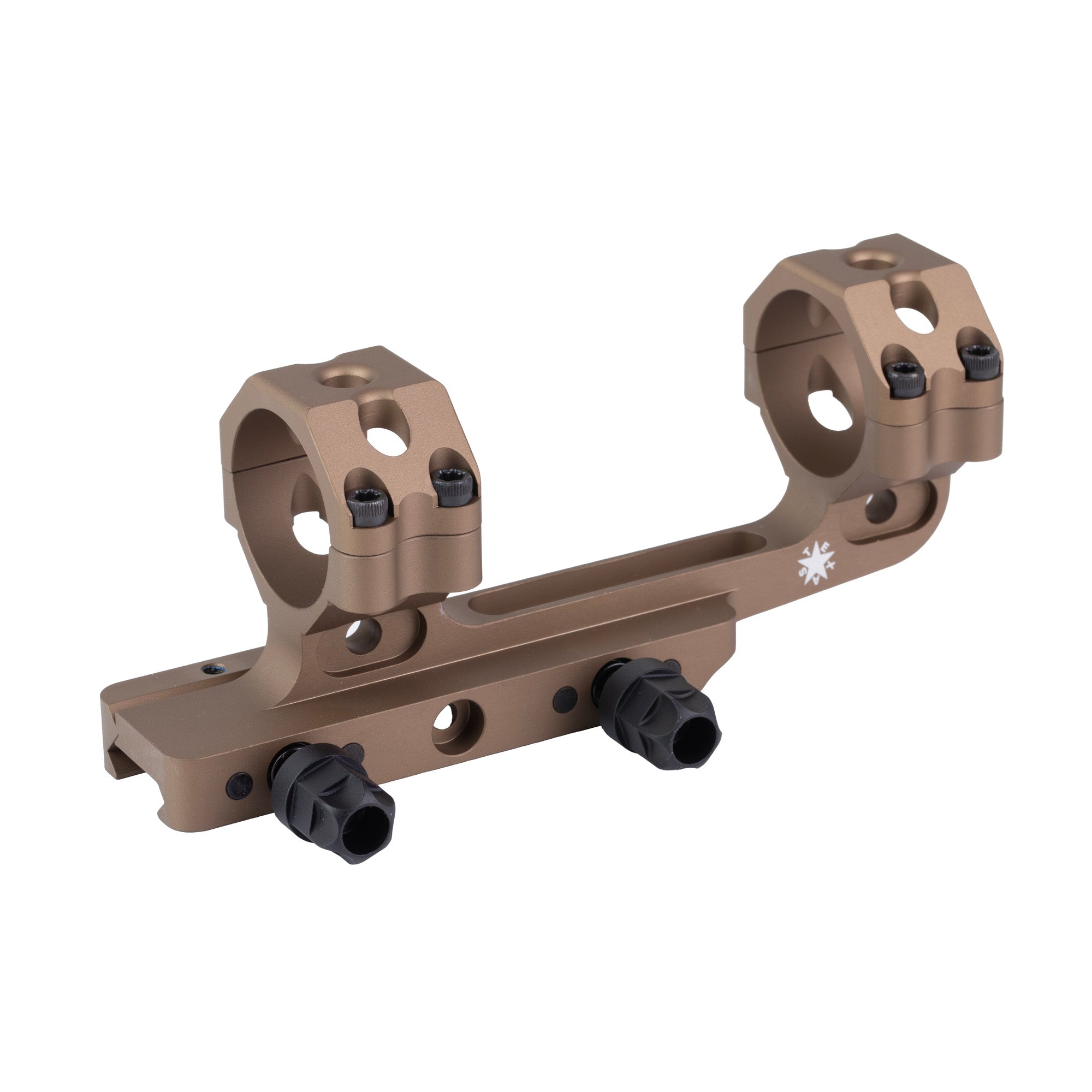 DLOC Precision Cantilever Scope Mount, 34mm, 1.53" Height, Hardcoat Anodized Finish, Tan