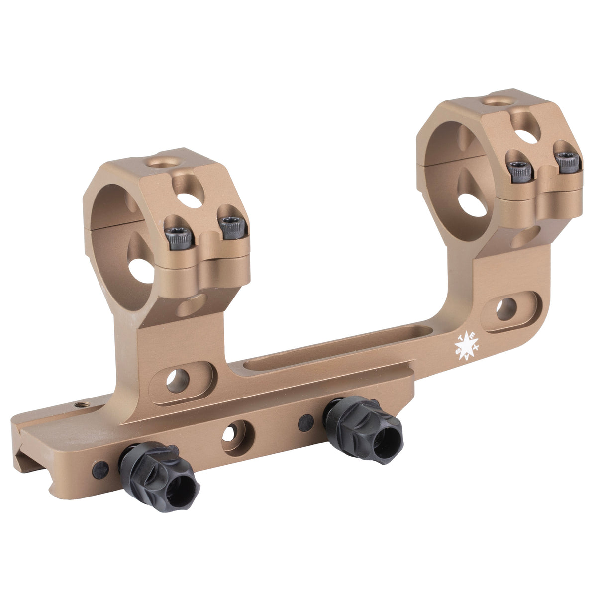 DLOC Precision Cantilever Scope Mount, 34mm, 2.05" Height, Hardcoat Anodized Finish, Tan