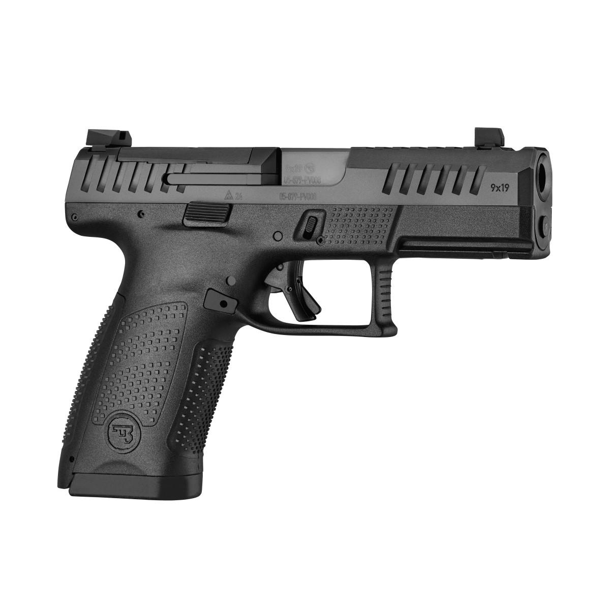CZ P-10 C OR 9MM 10RD 4in PORTED BLK POLY FS