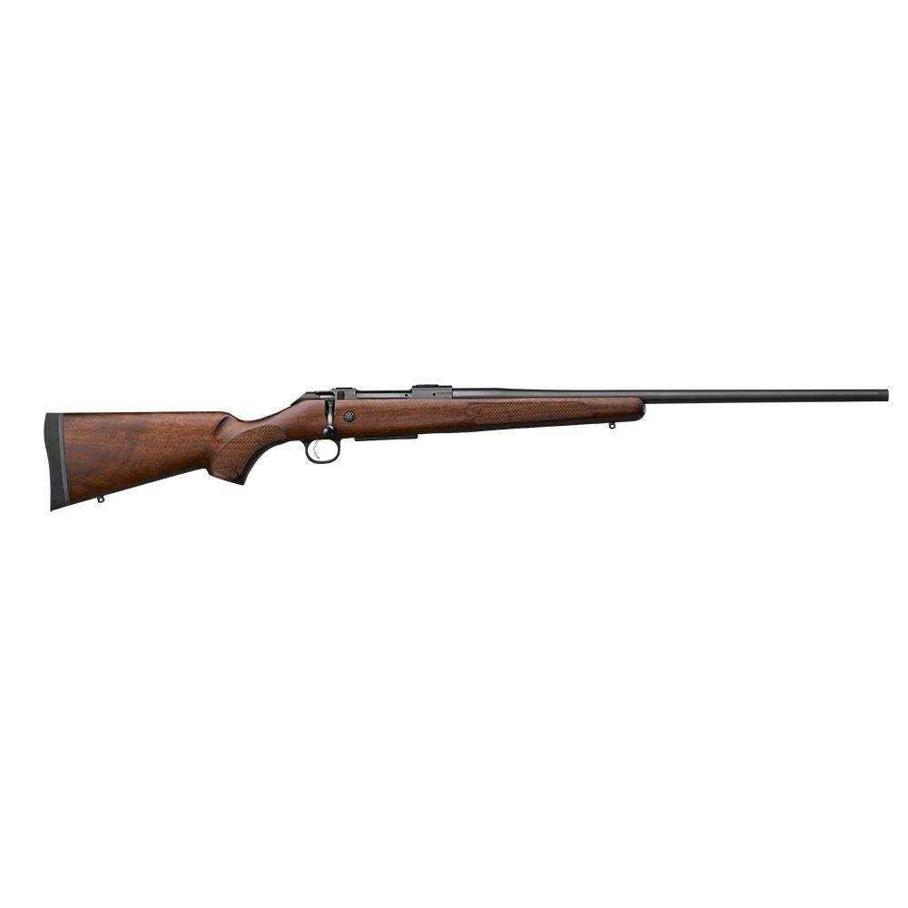 CZ 600 PLUS AMERICAN 308 5RD 20IN 9/16X24 DRILLED AND TAPPED WALNUT