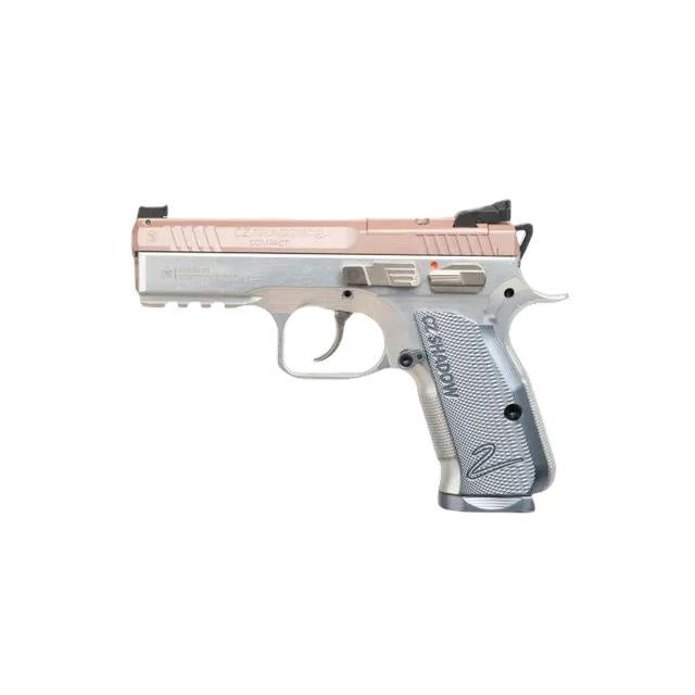 CZ SHADOW 2 COMP ROSE 9MM 15RD 4IN OR MS SILVER ALUM GRP