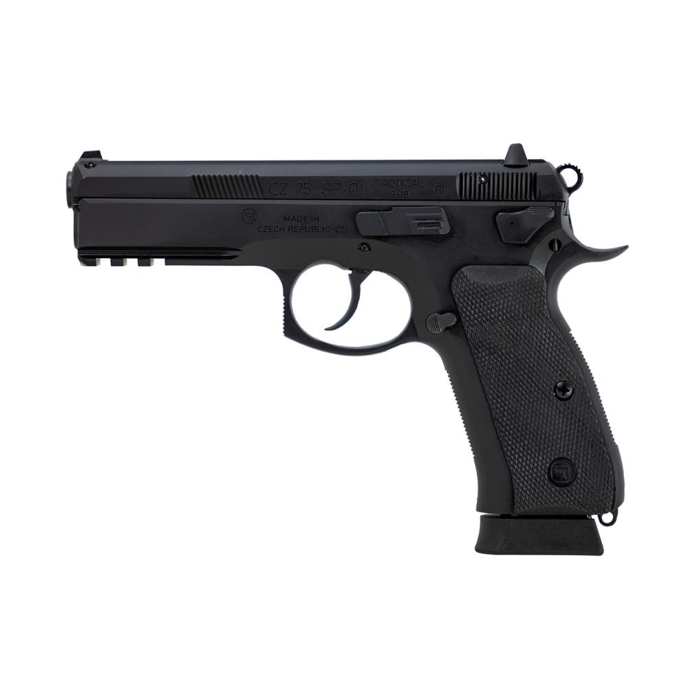 CZ 75 SP-01 TACTICAL 9MM 19RD BLK POLYCOAT STEEL AMBI DECOCKER