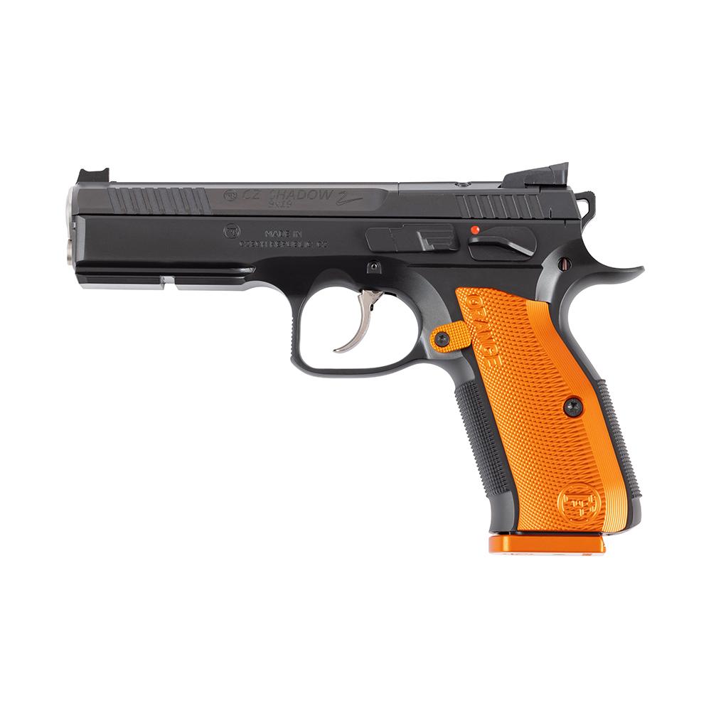 CZ SHADOW 2 ORANGE OPTICS-READY, 9MM, 19RD, BLK POLYCOAT STEEL FRAME
