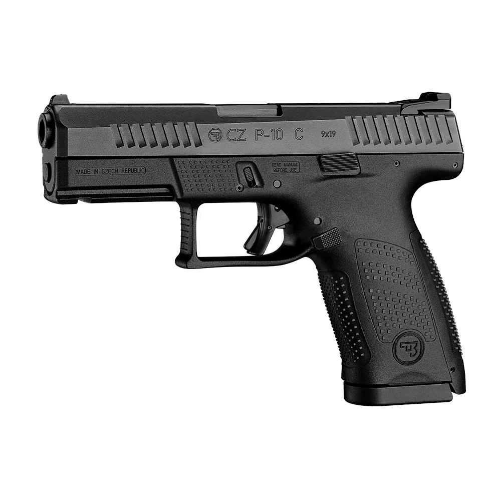 CZ P-10 C OPTICS-READY 9MM 15RD BLK POLYMER FRAME FIXED SIGHTS