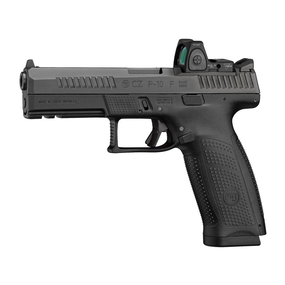 CZ P-10 F OPTICS-READY 9MM 19RD BLK POLYMER FRAME FIXED SIGHTS