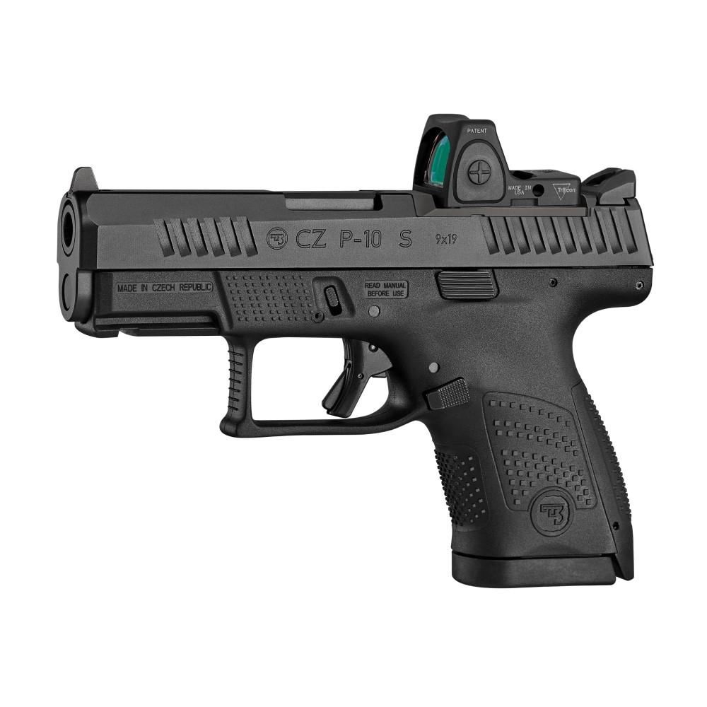 CZ P-10 S OPTICS-READY 9MM 12RD BLK POLYMER FRAME FIXED SIGHTS