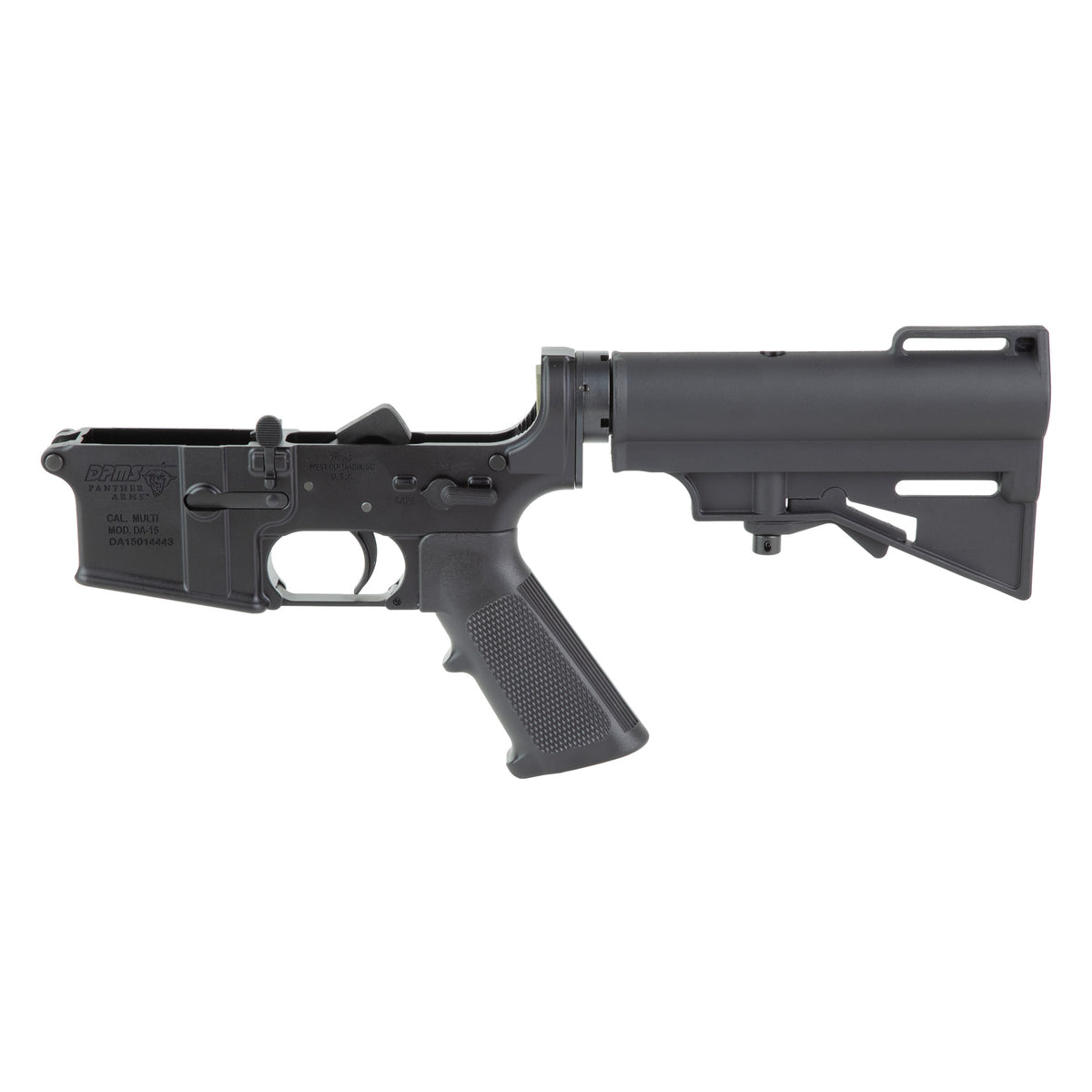 DPMS DP-15 Kitty Kat, Complete Pistol Lower, Multi Cal, Anodized Finish, Black