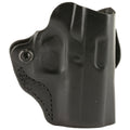 DeSantis Gunhide Mini Scabbard Belt Holster, Fits Glock 43/43X, Right Hand, Black Leather