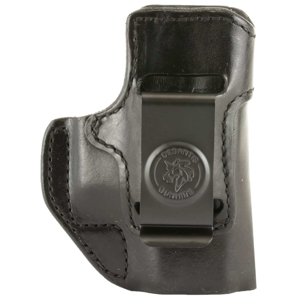 DeSantis Gunhide Inside Heat Inside the Pant, Fits Glock 43/43X, Right Hand, Black Leather