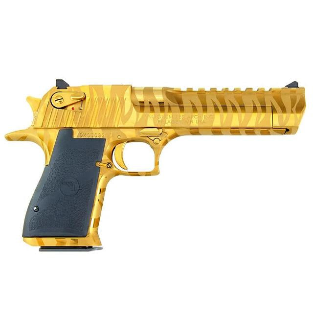 DESERT EAGLE .44 MAGNUM  6' 8RD TITANIUM GOLD STIPE BLEM