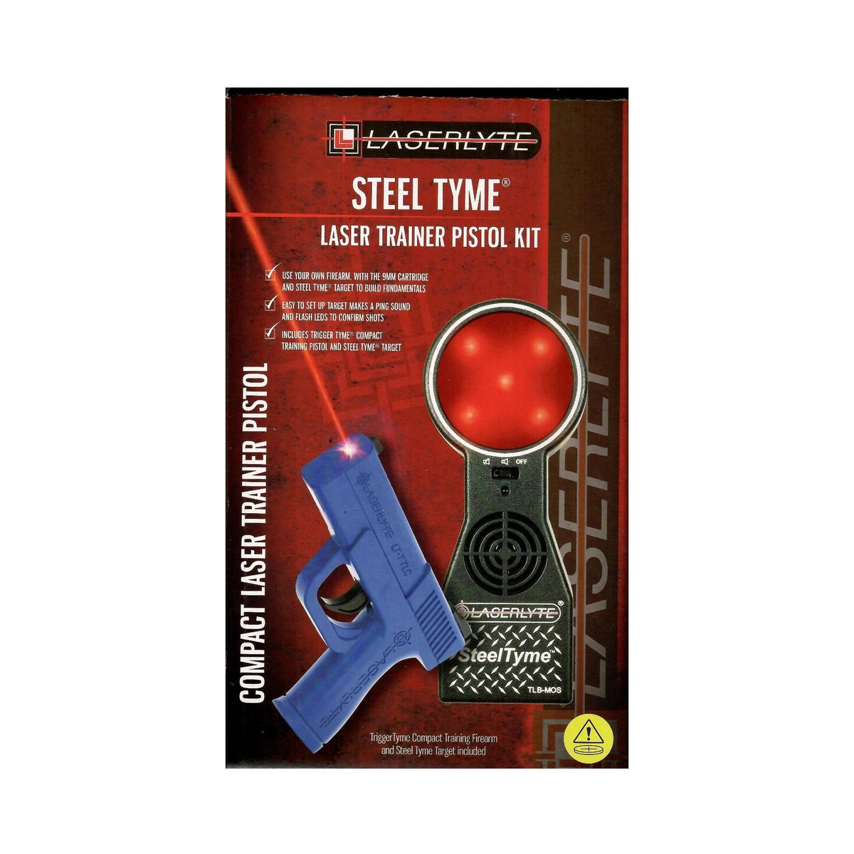 Laserlyte Fullsize Laser Trainer Pistol and SteelTyme Target