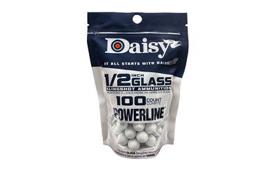 DAISY 1/2" GLASS SLINGSHT AMMO 100CT