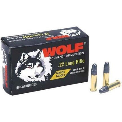 WOLF 22LR MATCH TARGET 50/BX