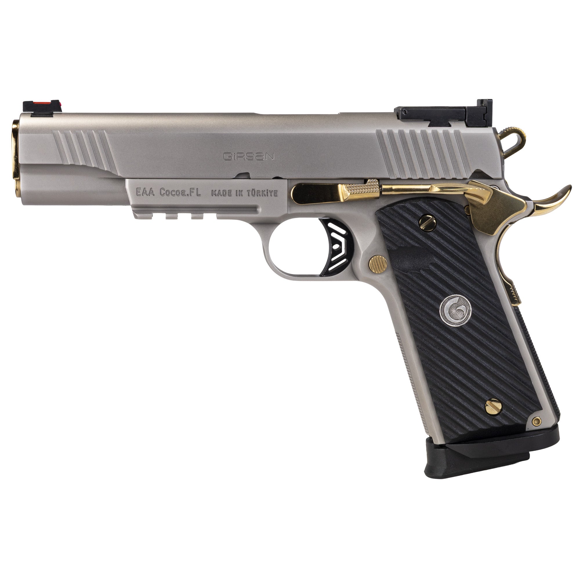 Girsan MC1911 Negotiator, Semi-automatic, 1911, Metal Frame Pistol, Full Size