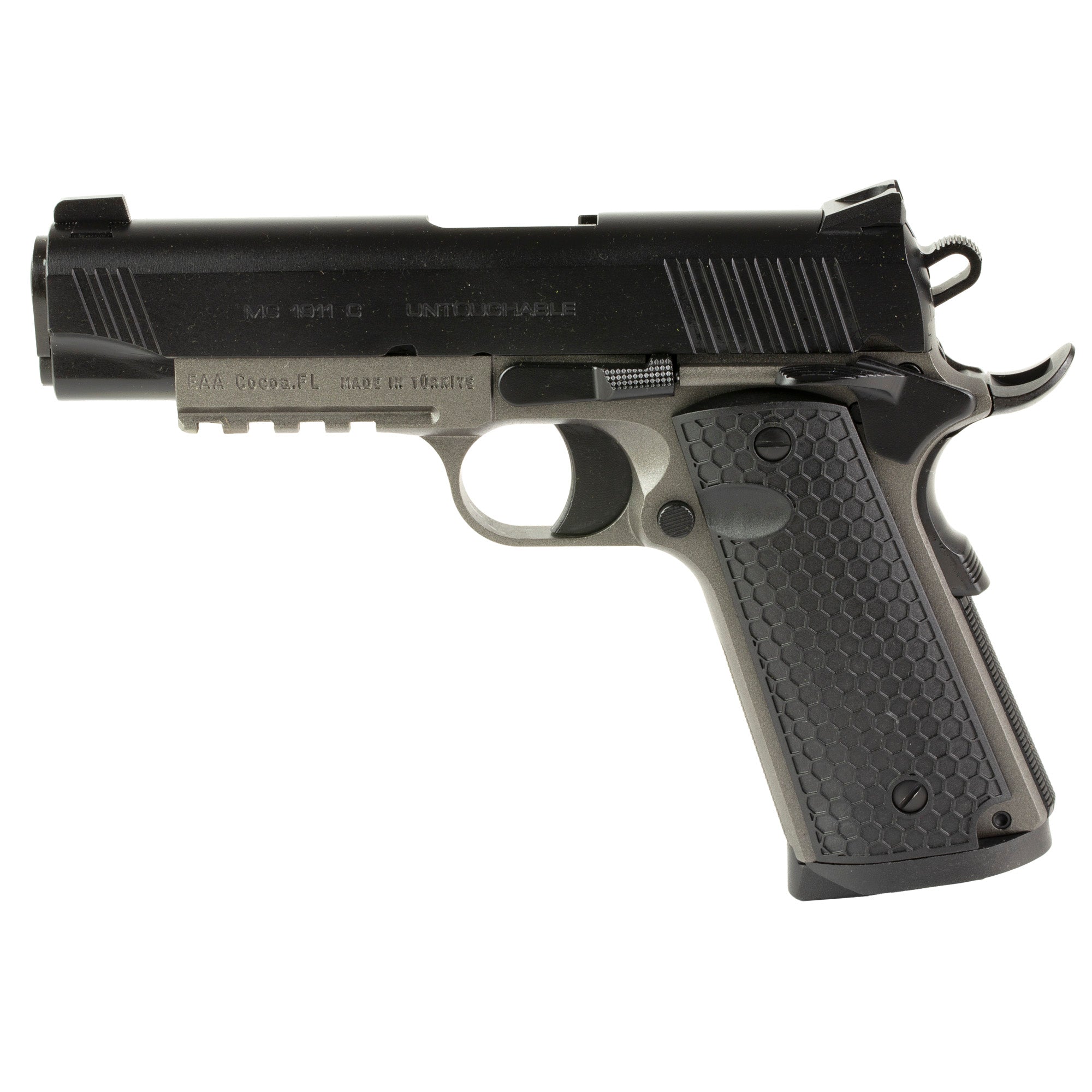 Girsan MC1911C Untouchable, 1911, Semi-Automatic, Metal Frame Pistol, Commander Size