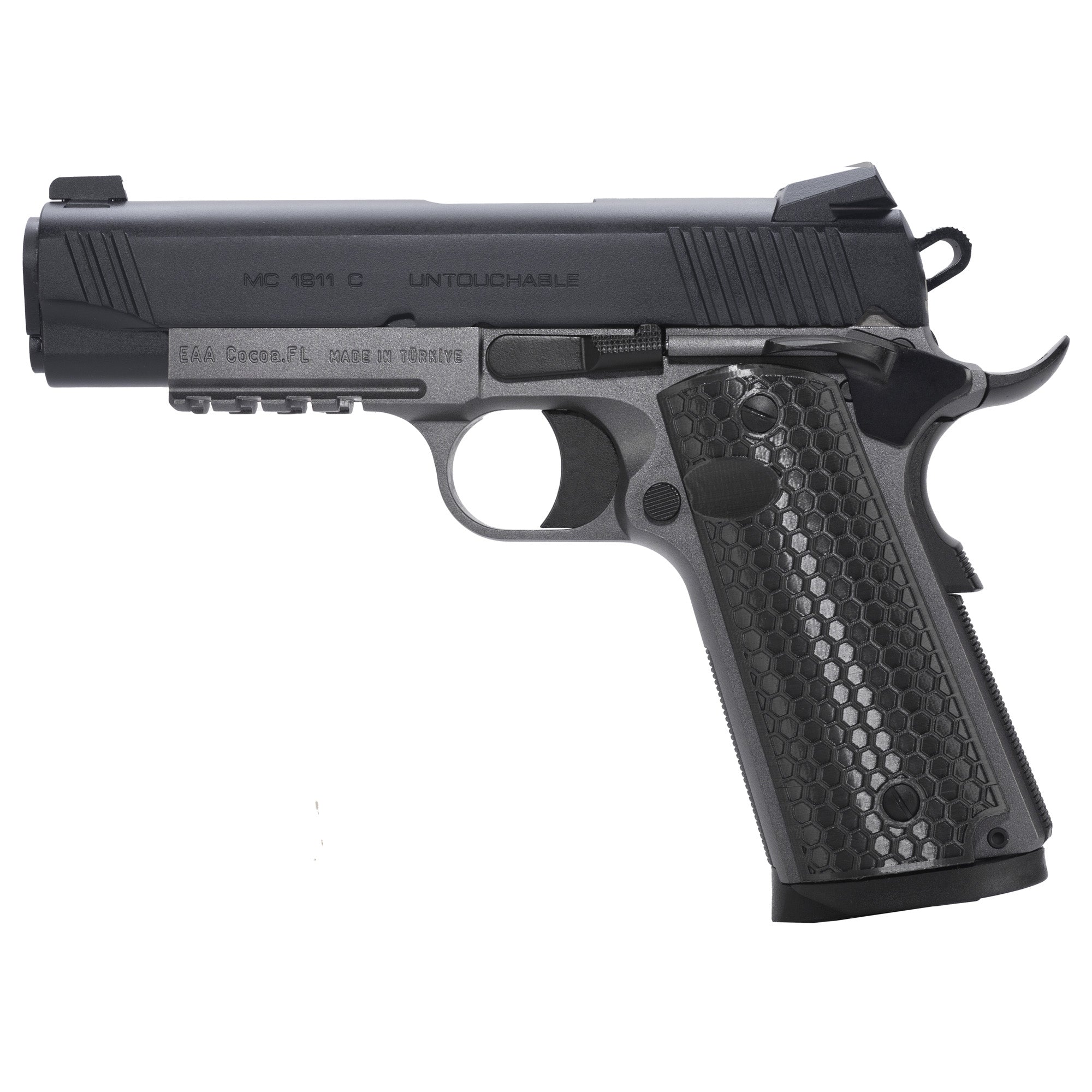 Girsan MC1911C Untouchable, 1911, Semi-Automatic, Metal Frame Pistol, Commander Size