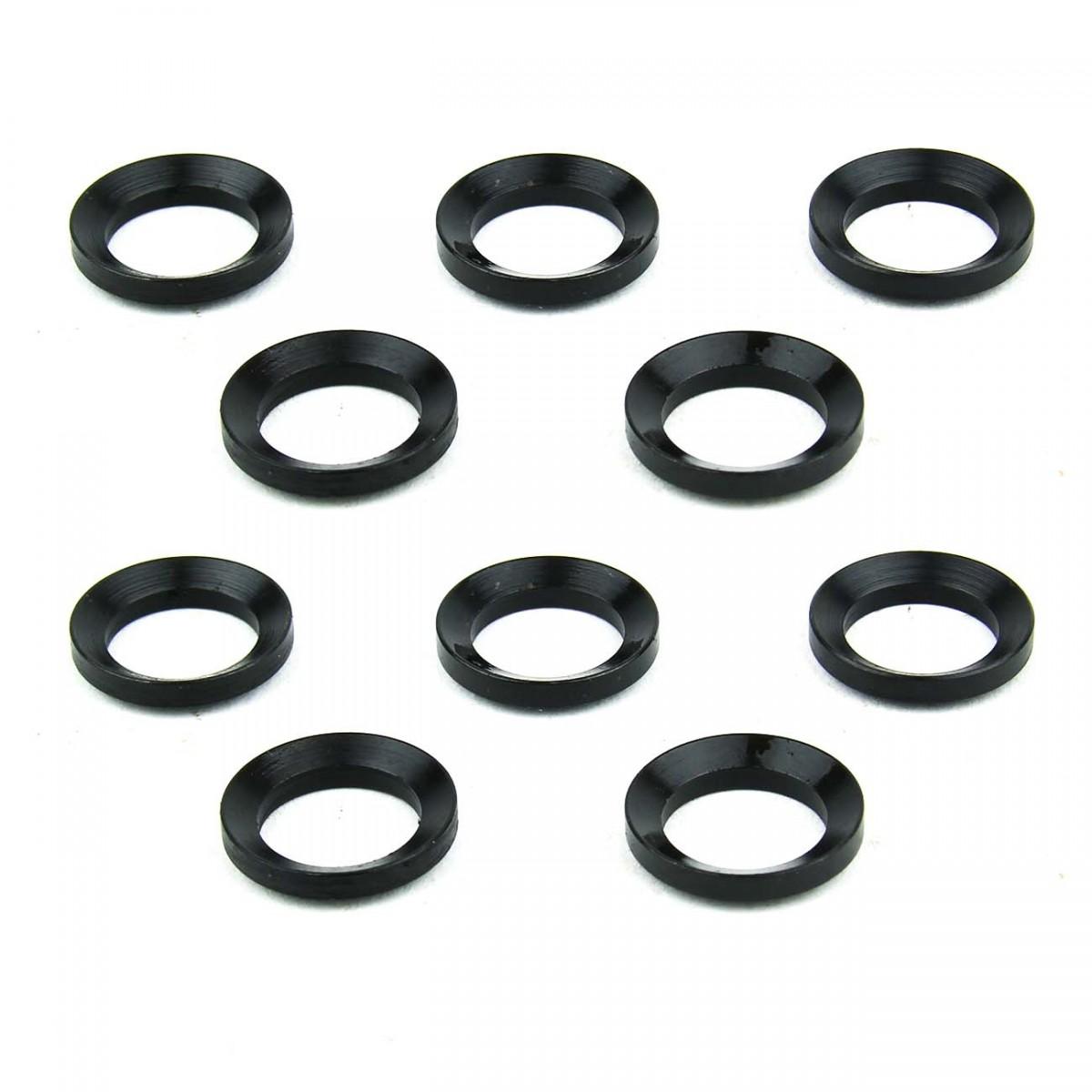 AR15/.223 MUZZLE BRAKE CRUSH WASHER/STEEL BLACK 10 PCS