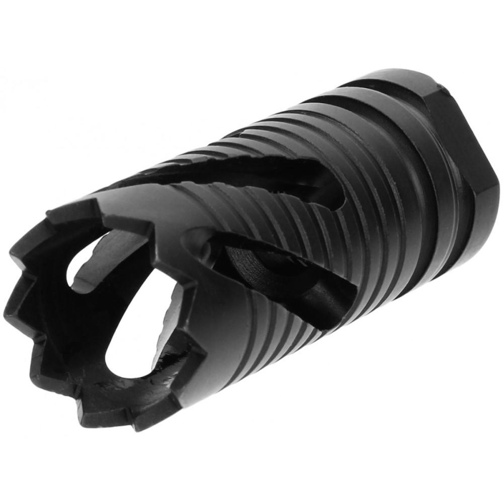 Tacfire .223/5.56 1/2''x28 Thread Crown Style Muzzle Brake Black Oxide