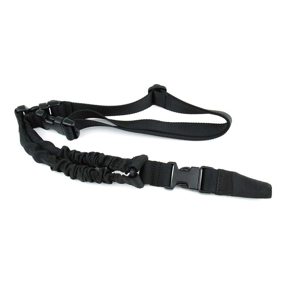 ONE POINT BUNGEE RIFLE SLING/HK STEEL HOOK (HEAVY DUTY)/BLK