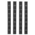 Ergo Grip M-LOK WedgeLok, Rail Covers, Slot Cover Grip, Black