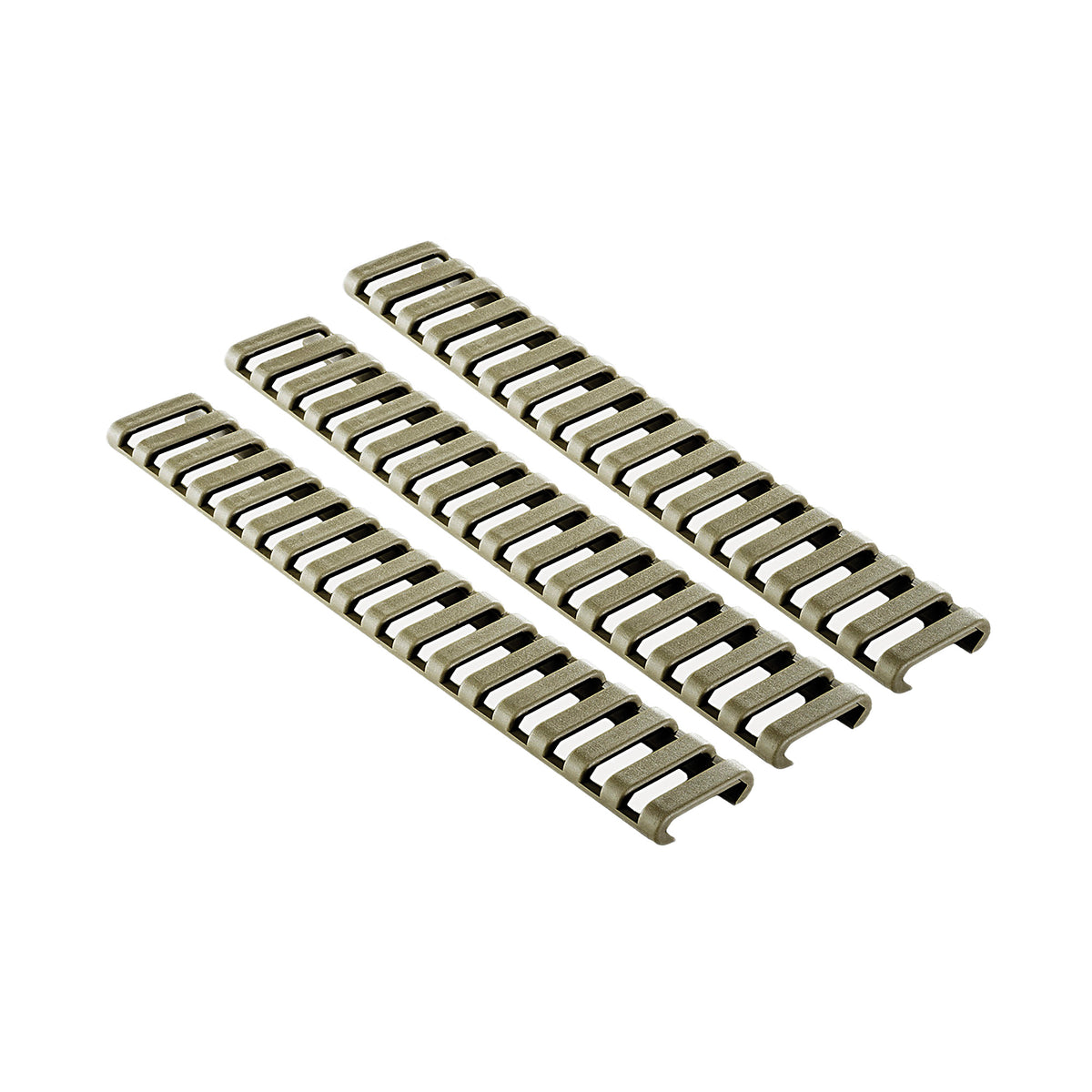 Ergo Grip Rail Protector, Rail Covers, Fits Picatinny Rail, 18 Slot, Matte Finish
