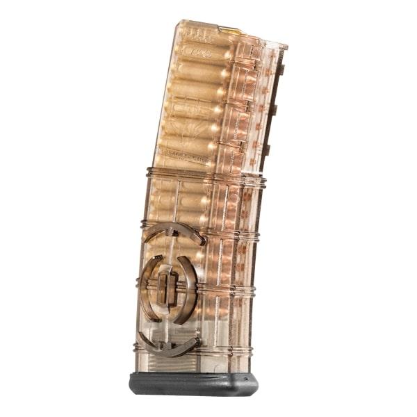 AR15 MAGAZINE, 30RD, SMOKE, WITH COUPLER