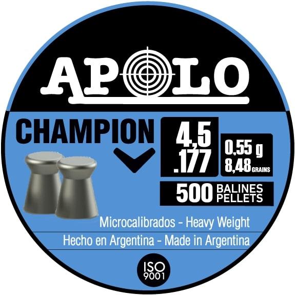 Apolo Champion 8.45gr 4.5mm .177 Caliber 500rd