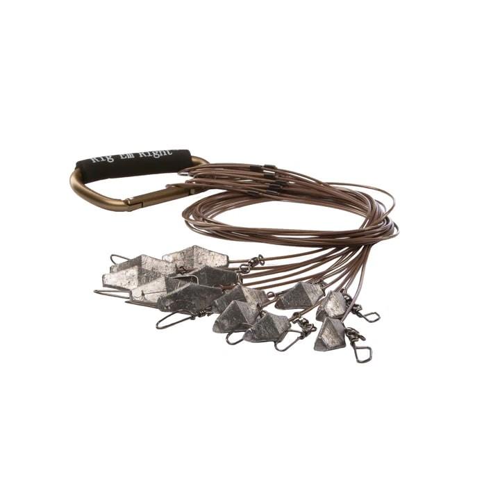 54in Xtreme Cable TX Rigs 6oz weights (per doz.)