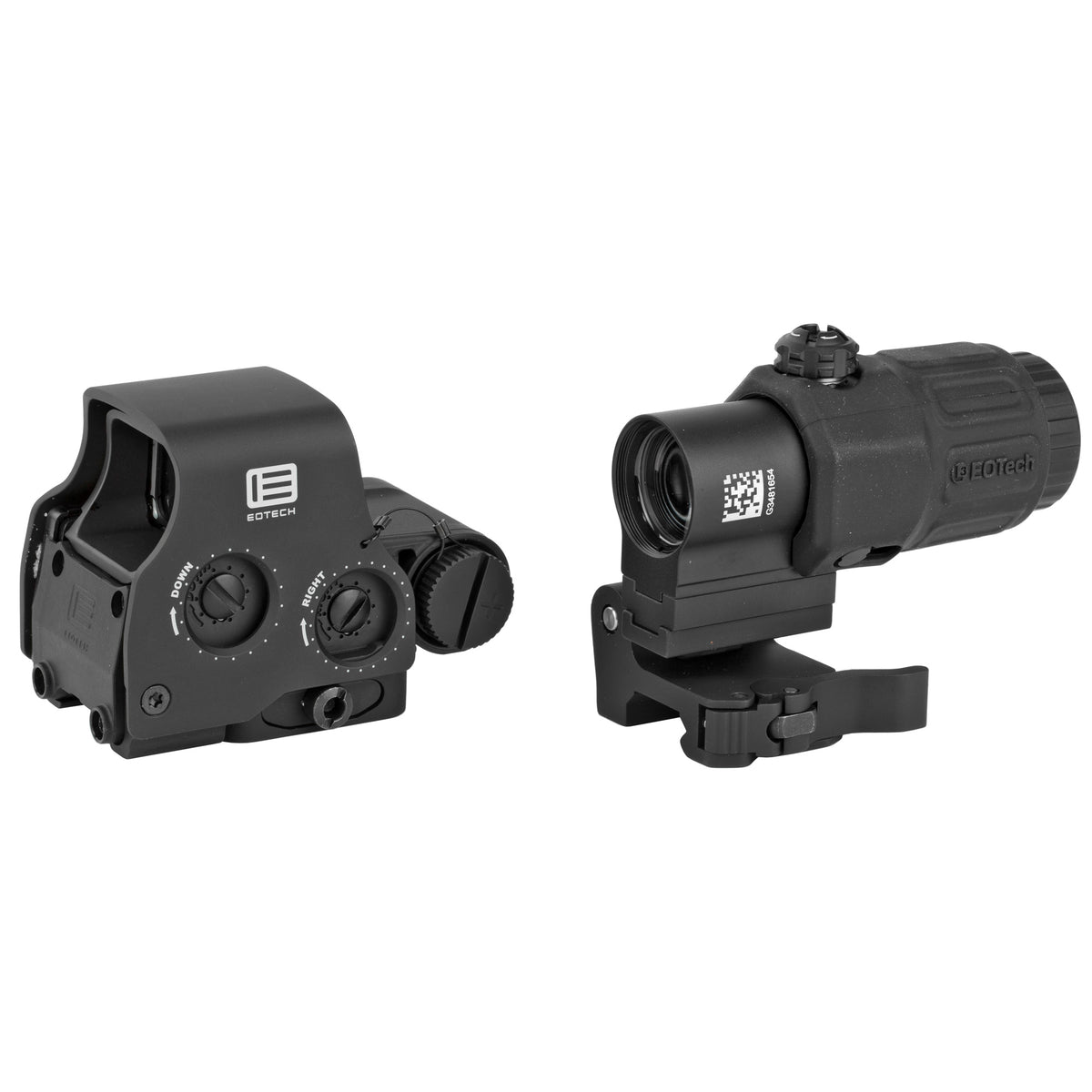 EOTECH Holographic Hybrid Sight, EXPS2-2 Sight With G33 Magnifier, Matte Finish, Black