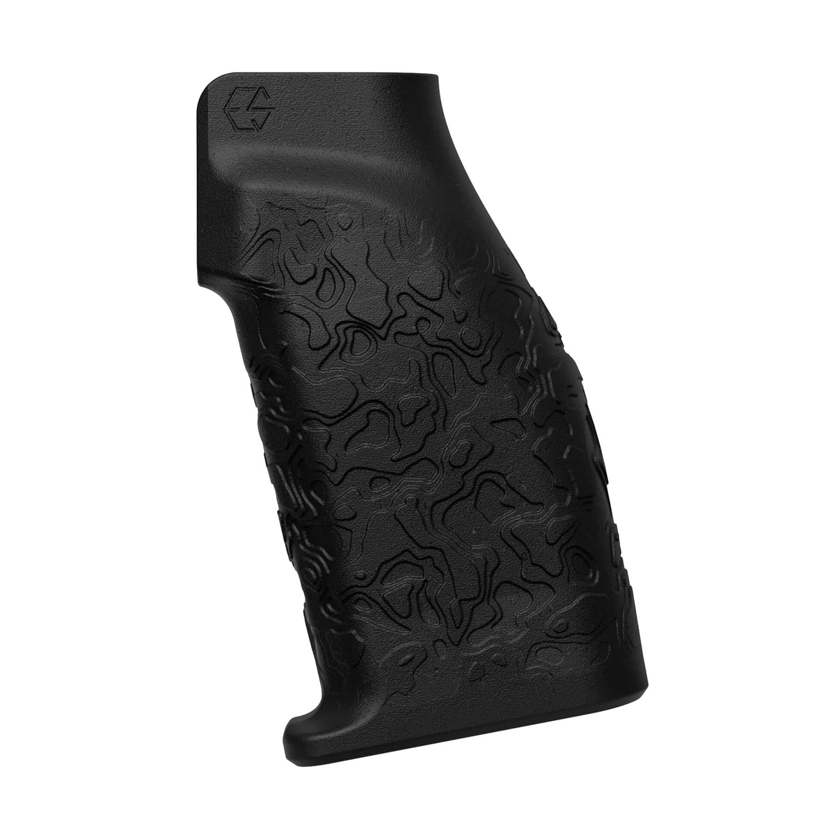 Edgar Sherman Design Granite Grip, Topo Texture, Fits AR Platform, Matte Finish, Black