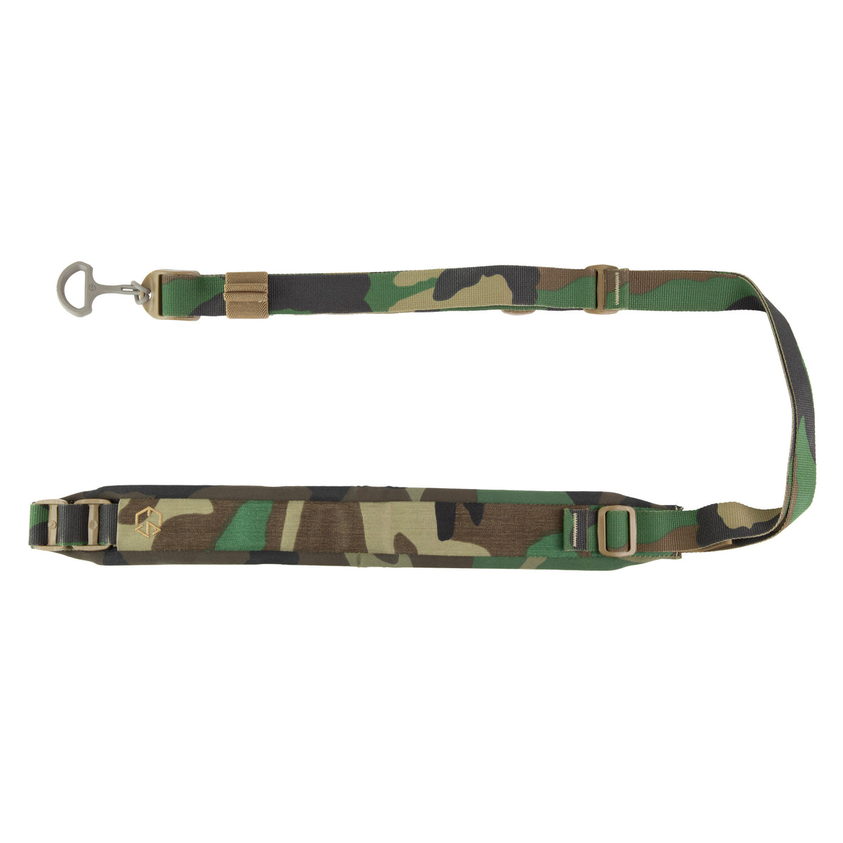 Edgar Sherman Design ESD Sling, Padded, 2-Point Combat Sling, 1" Matte, M81 Woodland